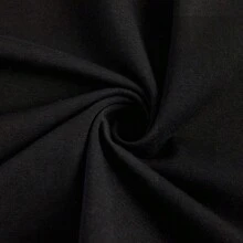 Camiseta de Mujer con Estampado de Rosas, Corte Holgado, Manga Corta de Verano, Top Casual de Cuello Redondo Estilo Boyfriend - Negro - Ver 4
