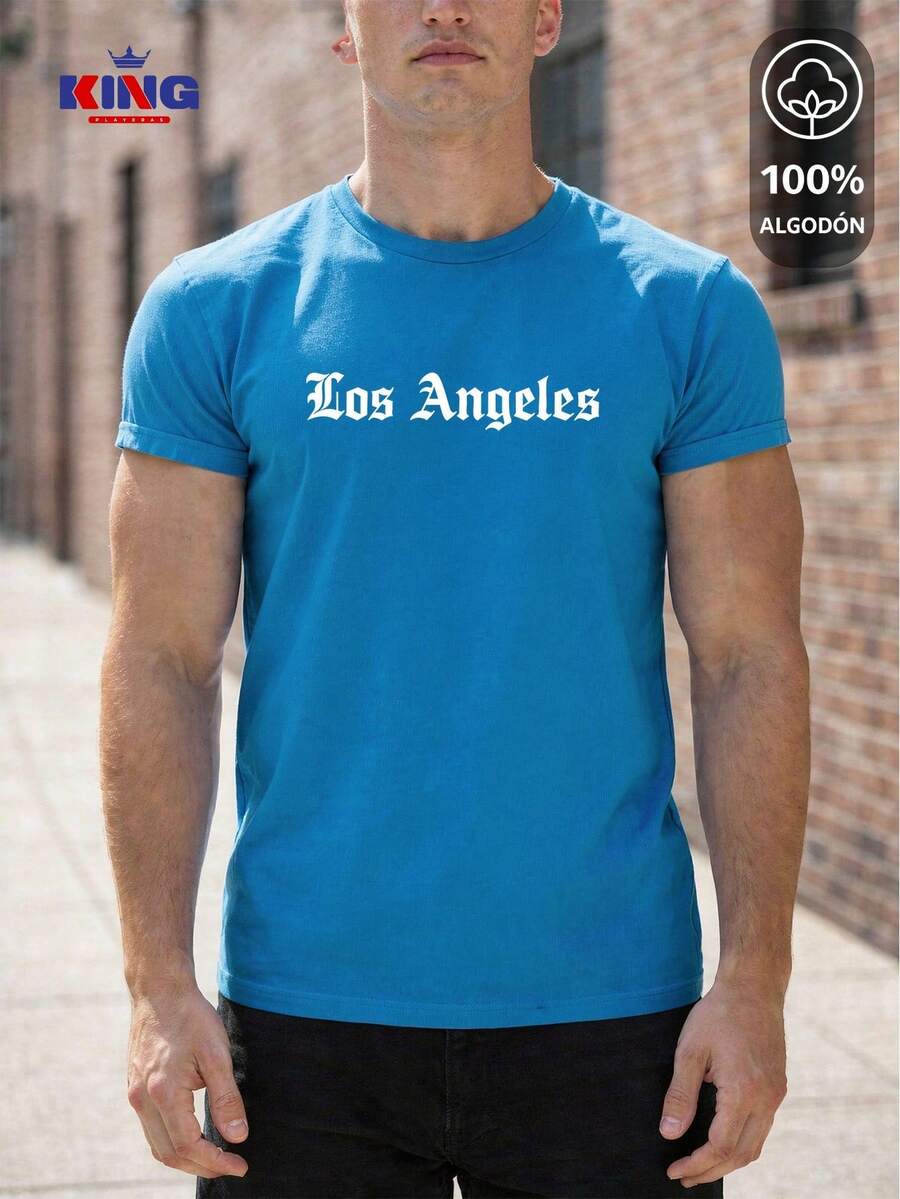 King T-shirt Men T-Shirts - Dusty Blue - View 1