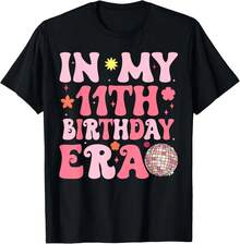 En mi era del 11º cumpleaños: Camiseta para niño o niña de 11 años. - Negro - Ver 1