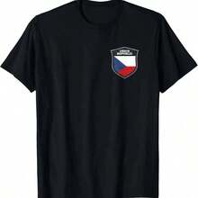 Camiseta con el emblema del escudo de la República Checa - Negro 6 - Ver 6