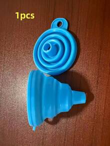 1/5/10 piezas Embudo plegable mini para coche, embudo telescópico plegable para dispensar líquidos, embudo de aceite pequeño (1 set (embudo grande)) - Unitalla - Ver 8