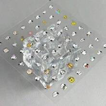 SNOOPY 1set/10pcs Cute  Cute Transparent Decorative Stickers Nail Stickers, Perfect Small Gifts For Fans, Family, And Friends, Preferred Gift For Best Friends/Couples, Summer Atmosphere Small Items For Daily Matching,[Stochastic Style] - Multicolor - View 1