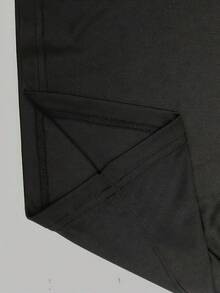 Camisetas manga corta mujer algodón corte clásico, suave y transpirable, adecuada para uso casual diario, cuello redondo clásico, versátil en múltiples colores, lavable a máquina. - Negro - Ver 5