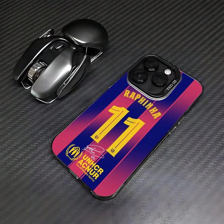 Cool Football Phone Case For 10 Jersey  17 16e 16 15 14 13 12 11 Mini Pro Max X 7 Air Plus Anti Fall Matte N-Neymars Cover - CYB-328CY251105805 - View 1