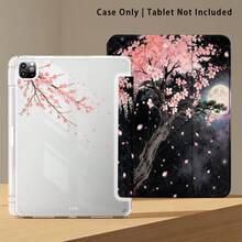 櫻花月光圖案彩繪效果平板保護殼附支架，相容 Honor 8/9/10/X8/X8A/X9/X8Pro/X9Pro、MatePad SE 11 吋/MatePad 11 吋/11.5 吋、MatePad Pro、Apple 10代/11代 2025 (A16)、Galaxy Tab A7/A9 及其他熱門機型 - 款式11 - 查看 6