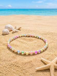 1 chiếc vòng tay co giãn thời trang, kiểu Bohemian, đính hạt thủy tinh nhiều màu sắc, thích hợp cho phụ nữ đeo hàng ngày và làm quà tặng. - Nhiều màu - Xem 21
