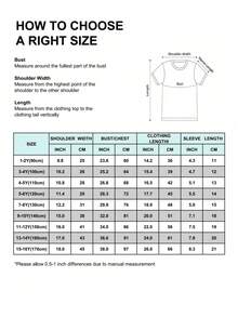 Young Boys/Girls Print T-Shirt, Black Soft Cotton Children's T-Shirt Camiseta infantil camiseta de algodón de manga corta con estampado de patrón de K - pop Hunting Magic Girl camiseta infantil de 5 - 14 aos camiseta 100% algodón camiseta de cuello redondo de manga corta camiseta de estilo casual cómodo juvenil Young Boys/Girls Print T-Shirt, Black Soft Cotton Children's T-Shirt - Negro - Ver 5