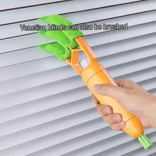 Tatukiko 3-In-1 Air Conditioner & Blind Cleaning Brush - Removable Washable Microfiber Duster For Vents, Grilles & Household Gaps - Carrot Cleaning Brush - View 7