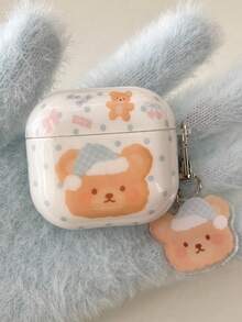 Ốp bảo vệ hình gấu chấm bi dễ thương Niche dành cho AirPods thế hệ thứ 4, thứ 2, thứ 3 và Pro. - trắng - Xem 9