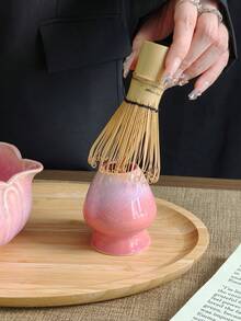 1件/2件/4件/5件装新款莲花渐变抹茶套装，创意花瓣窑烧抹茶碗，高品质抹茶工具组合，包含抹茶碗、打蛋器、竹勺、抹茶筛，适合抹茶爱好者和初学者，母亲节、长辈、情人节的绝佳礼物 - 查看 12