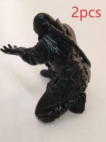 1/2pcs Samurai Pen Holder Stand, Samurai Sculpture Desktop Pen Holder, Samurai Sword Desktop Decor, Cool Gift For Office & Home - Multicolor - View 6