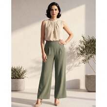 Pantalón Mujer Moda Recto Verde Stfashion 52405808 - Verde - Ver 3