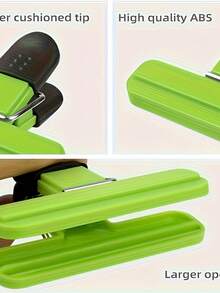 5/2pcs High-Quality Durable Clips - Transparent Plastic Acrylic Clip Stationery, Student Supplies, Jelly Clips, Multi-Functional Photo Clips, Creative Office Supplies, Exam Paper Clips, Invoice/Document Organizer, Learning Supplies, Multi-Functional Sealers | 4 Random Colors. Perfect Gift For Thanksgiving, Christmas, New Year - A - View 6