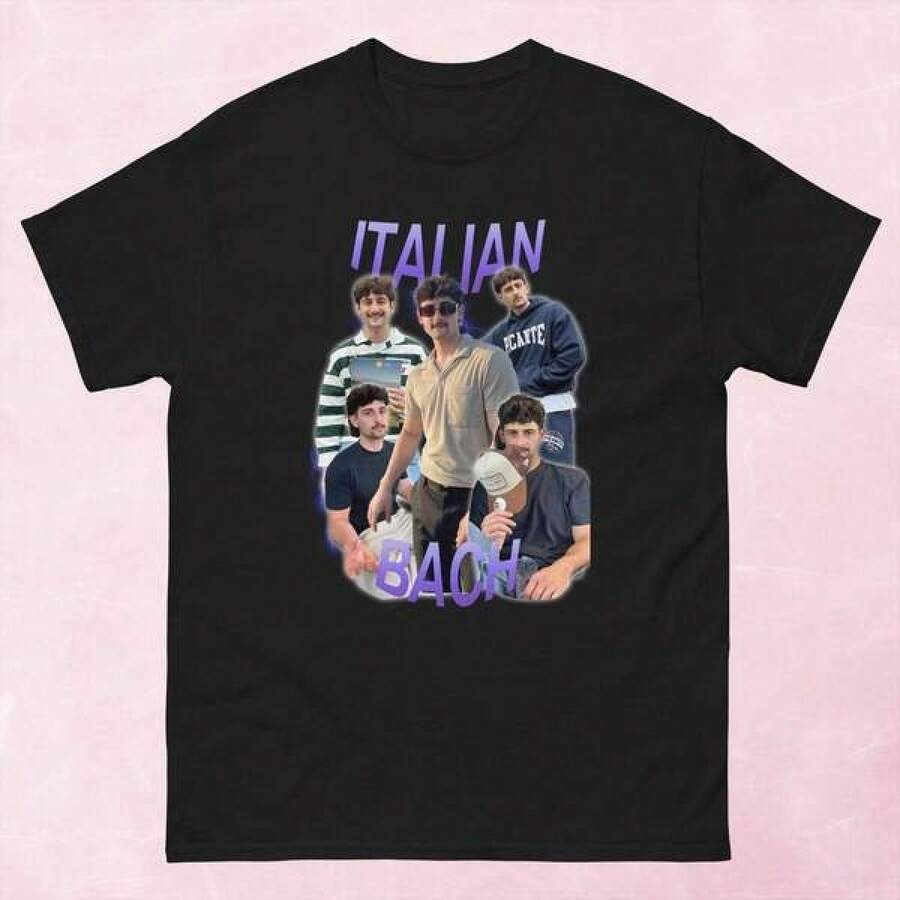 Camiseta Unisex Italian Bach (Isaac) Leavers Shirt 2026 Para la Escuela, Camiseta Gráfica para Hombre, Camiseta Tung Tung Tung Sahur para Hombre, Camiseta Take That, Camiseta Italian Bach, Camiseta , Camiseta  Amarilla para Niño, Pacas de Ropa, Camiseta de 100 Piezas de , Ofertas y Liquidaciones de Todo, Ropa de  para Niño, Camiseta Casual Estampada de Manga Corta para Niños, 100% Algodón, Transpirable, Cuello Redondo, Adecuada para la Escuela, Uso Diario, Deportes al Aire Libre y Ropa Casual para Niños. - Negro - Ver 1
