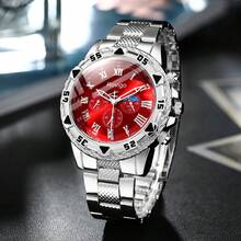 3pcs Men's Casual Quartz Watches, Minimalist Round Dial, Metal Alloy Strap, Suitable For Men's Holiday Gift And Daily Wear - Silver - View 2
