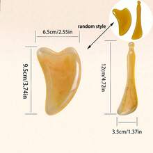 1 Pair Anti-Scratch Gua Sha Board, Facial Beauty Massage Tool For Eyes, Whole Body Use, Face Scraping Artifact - Multicolor - View 10