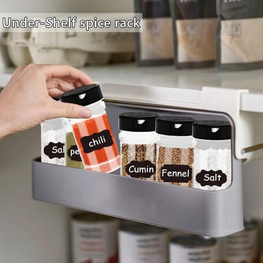 Wall Mounted Kitchen Racks - ชั้นวางเครื่องเทศ 1 ชิ้น - ดู 1