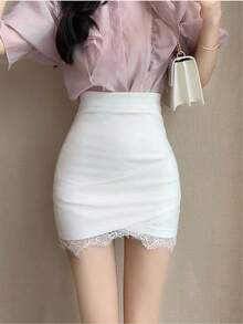 Women Skirts - White - View 2