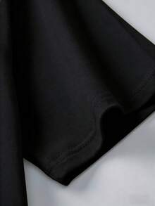 Camiseta unisex de manga corta con estampado de ajolote colorido: Absorbe la humedad, transpirable y no sofocante| Patrón de especie adorable, estilo casual, cuello redondo, ajuste regular, apta para niños, ideal para uso diario en verano - Negro - Ver 4