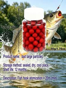 Approx. 200pcs Fish Bait, Concentrated Fish Feed, Suitable For Fishing Bass, Carp And Other Fish Species - Multicolor - View 9