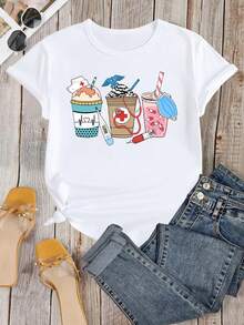 Camiseta de Café para el Día de la Enfermera, Regalo para Médicos y Enfermeras, Camiseta para Trabajadores de la Salud - [Blanco] - Ver 1