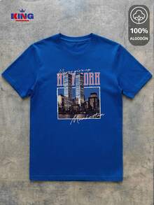 King T-shirt Men T-Shirts - Blue - View 2