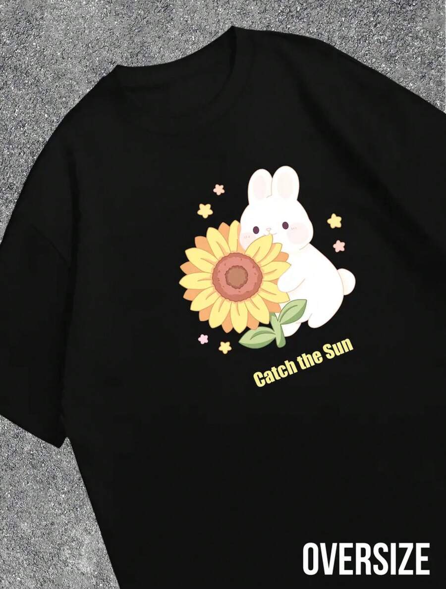 ¡La camiseta de mujer más popular de 2026! Camiseta de manga corta para mujer, moderna, juvenil, ligera y casual con ajuste ajustable. Camiseta estilo Urban Legend. ¡El material es  y confiable! - Flor n.º 5 - Ver 1