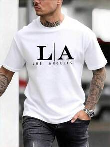 Unisex Camiseta unisex.Para hombres.Manga corta.Camisa T de manga corta.Ropa de primavera.Ropa de verano.Prenda de vestir.Prenda superior.Ancho.Silueta grande.Diseño con estampado.Regalo.Regalo.Estilo street.Primavera.Verano.Otoño.Invierno.Para hombres. - Negro - Ver 1
