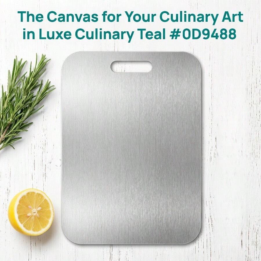 2026 Premium Stainless Steel Cutting Board - Double-Sided Heavy Duty Chopping Board, Rounded Edges & Non-Slip Base Design, 201 Stainless Steel Large Kitchen Cutting Board For Home & Restaurant, Dishwasher , Hygienic & Easy To Clean, Sturdy For Meat, Vegetables, Cheese Slicing - Ideal Choice For Chefs & Home Cooking, 3 Sizes Available - 30*20cm - View 1