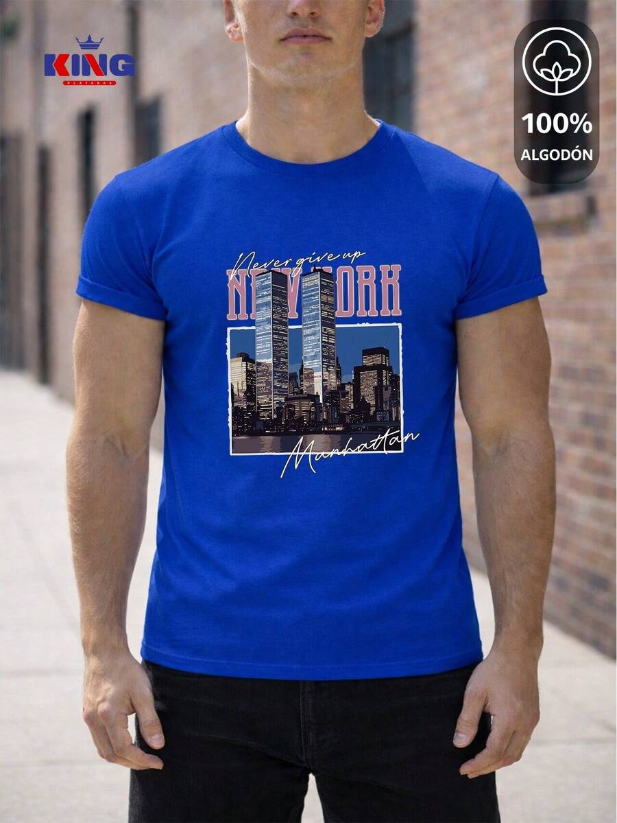 King T-shirt Men T-Shirts - Blue - View 1