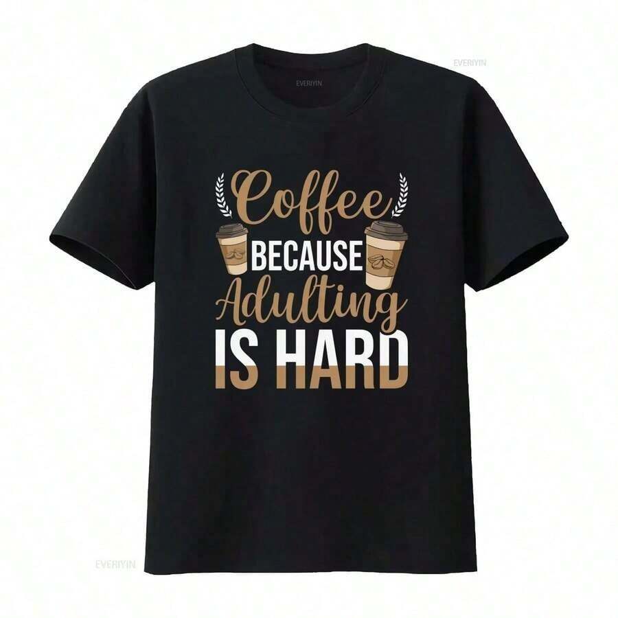 Camiseta de Café y Poodle para Mamá de Perro - Negro 6 - Ver 1