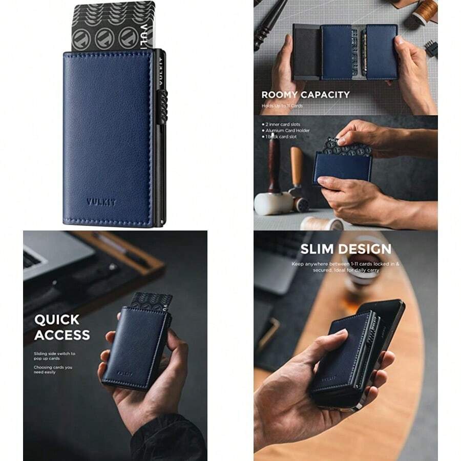 Small Wallets - Azul marinoLitchi Navy - Görünüm 1