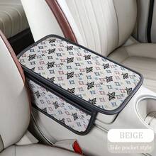 Alas Penyimpanan Sandaran Tangan Mobil Universal dari Linen, 12,6*7,5 Inci, Tersedia dalam Dua Model: Tipe Penyimpanan dan Tipe Tanpa Kantong. Tahan Aus dan Tahan Lama, Melindungi Sandaran Tangan, Cocok untuk Sedan, SUV, Mobil Keluarga, dan Aksesori Interior Mobil. - F30 - View 15