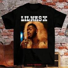 NUEVA Camiseta Unisex Lil Nas X Light Again Single Negra Todas las Tallas PP05.jpg - Negro - Ver 6