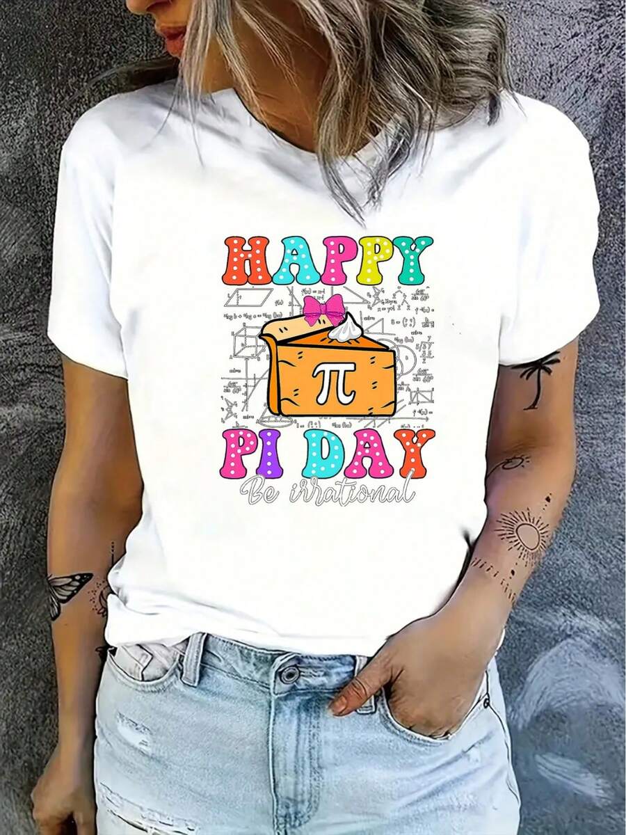 Women's T-Shirt, Lightweight And Breathable, Short Sleeve - Casual Round Neck Top, Suitable For Outdoor Travel And Everyday Wear, Machine Washable, Grey T-Shirt - A Matching Option, A Must-Have For A Sophisticated Wardrobe, 100% Pure Cotton. - 白色 - 查看 1
