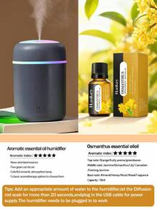 USB Powered Ultrasonic Aromatherapy Diffuser, Mini Cold Mist Humidifier With Colorful Gradient Ambient Light, Compatible With Multiple Essential Oils, Quiet Desktop Aroma Diffuser; Suitable For Home, Bedroom, Dorm, Office Decoration; Black / White / Pink 3 Colors Available, Perfect Gift For Women's Birthday, Valentine's Day And Other Holidays. - Multi-fragrant - View 14