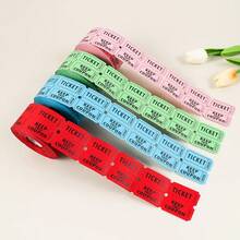 250pcs/Roll Multi-Color Raffle Tickets, Numbered Coupon Style Suitable For Party, Carnival, Fundraising Events, Red/Blue/Green/Pink - Color - View 6