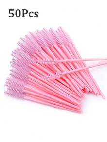 300 Pcs Disposable Makeup Applicators Tools With Triangle Puffs, Lip Applicators Eyeliner Brushes Mascara Wands Makeup Artist Kit Essentials With Box - Pink - View 8