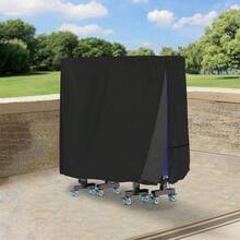 420D Black Table Tennis Table Cover, Full UV Protection, Outdoor Waterproof Durable Sun Shade - Ping Pong Table Cover - View 9