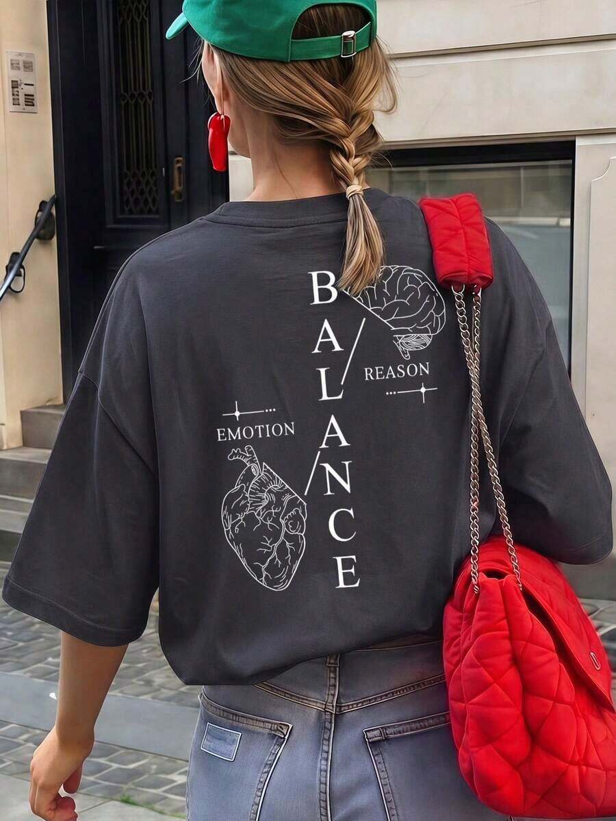 Camiseta de mujer estampada de manga corta para verano, tela de poliéster, estilo multifuncional, corte regular, peso 180 gramos, 1 unidad. Camiseta de algodón puro de corte holgado y estilo casual