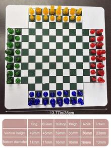 3或4人對戰桌上遊戲，64顆彩色透明棋子，附天然橡膠遊戲墊的團隊棋盤遊戲組，歐美熱門桌遊 - 彩色 - 查看 11