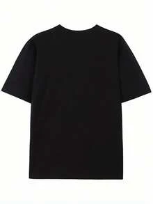 Camiseta temática del Festival del 5 de Mayo con diseño de sombrero de ala ancha de fútbol mexicano - 100% algodón puro, tejido de secado rápido y que absorbe la humedad, estilo casual de manga corta, decorada con estampados de caléndula en acuarela y sombrero de ala ancha, disponible en tallas S-XXXL (negro), adecuada para atuendos de fiesta de festival, ropa de estilo mexicano. - Negro - Ver 2