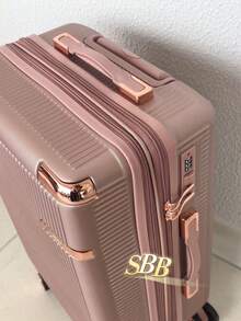 Carry-On Suitcase 10kg 360 Wheels Handbag Travel - Rose Gold - View 3