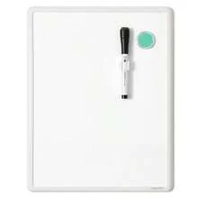 U Brands Contempo - Pizarrón magnético de borrado en seco, pulgadas, armazón blanco, 252U00-04, Sencillo, Blanco, 11 X 14 - Blanco - Ver 1