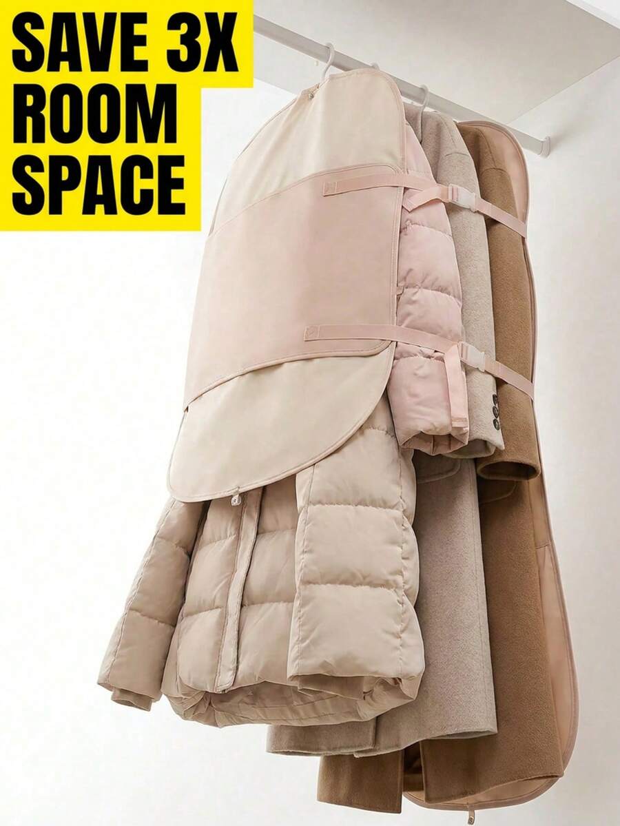 Bolsas de almacenamiento plegables con compresión a prueba de polvo, organizador de gran capacidad con cubierta comprimida, reutilizable, ahorrador de espacio, solución de empaque de ropa para viajes, mudanzas, bodas, RV, armario, clóset, organización del hogar, artículos esenciales de organización