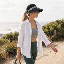 New Women's Wide Brim Foldable Sun Hat, Suitable For Summer Outdoor Activities, Beach, Travel And Golf - Multicolor - View 6