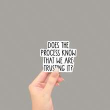 Funny Mental Health Sticker: Trust The Process Vinyl Decal School Supplies - Light Film - View 1