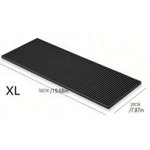 1pc Bar Drain Mat, Black Bar Mat, Coffee Bar Mat Soft Rubber Kitchen Heat-Insulating Mat, Draining Mat, Shock-Absorbing Anti-Vibration Mat, PVC Material, Coffee Machine Accessory, Kitchen Supplies, Non-Slip Cocktail Service Spill Mat For Bartending, Coffee Bar Mat Accessory For Home Kitchen, Coffee Utensil, Drying Mat - Black - View 13