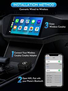 2026 Wireless CarPlay Adapter, Upgrade Wired CarPlay To Wireless, Mini USB Design Suitable For Cars With Built-In Wired Apple CarPlay, Plug And Play, Easy To Use, Stable And Fast Connection - A - View 4