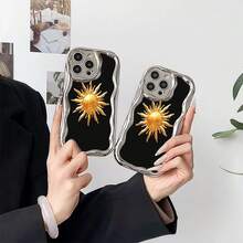 Emblema del sol de Golden Tangledfunda de teléfono Fundas compatibles con ,Apple,VIVO,OPPO,,, y Honor.Fabricadas en silicona TPU,ofrecen protección contra golpes y caídas.regalos para mamá - Plateado - Ver 4